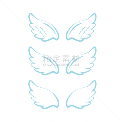 矢量,光晕,可爱的,翅膀,绘画插图,黄金,天使,飞,画画,布置