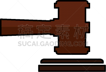 槌子,分离着色,图标,商务,华丽的,决定