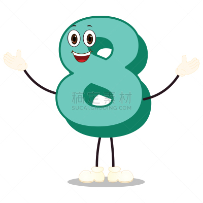 图像,性格,矢量,数字8,数字,数,分数符号,面部表情,人的脸部,剪贴画