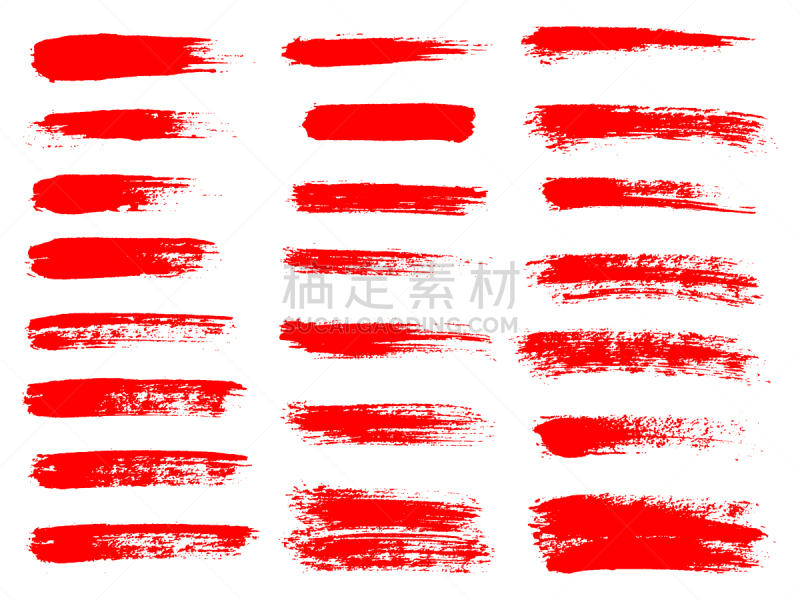 红色,画笔,涂料,墨水,笔触,线条,白色,创造力,分离着色,烟灰墨