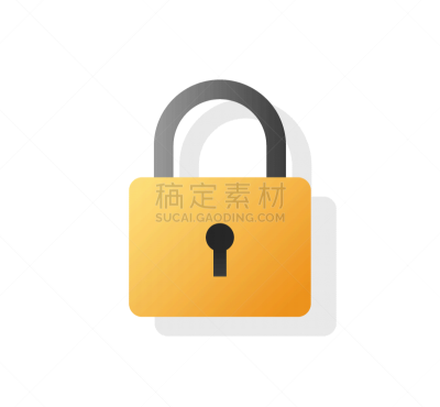 卡通,符号,计算机图标,图像,挂锁,矢量,平坦的,极简构图,分离着色,安全