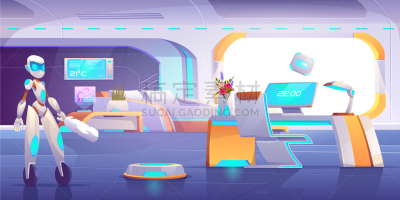 自动的,助手,真空吸尘器,太空交通工具,太空船,计算机,座舱,技术