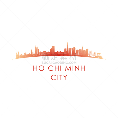 绘画插图,城市天际线,矢量,色彩鲜艳,胡志明市,计划书,越南,商务,现代,建筑业