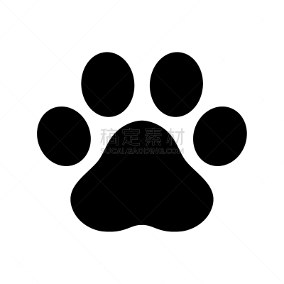矢量,法国斗牛犬,卡通,狗,符号,脚印,爪子,品牌名称,计算机图标,设计