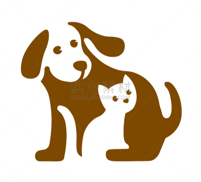 狗,品牌名称,图像,猫,矢量,白色,动物保护,可爱的,商务,纯种犬