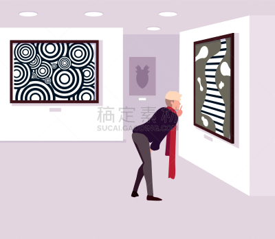 男人,现代,画廊,事件,光学设备,艺术品,旅行者,建筑,站