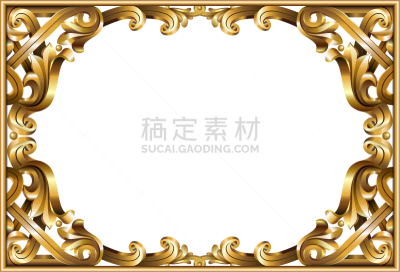 gold classic frame rococo baroque