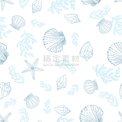 四方连续纹样,贝壳,扇贝,背景,纺织品,野生动物,壁纸,船,自然美,动物