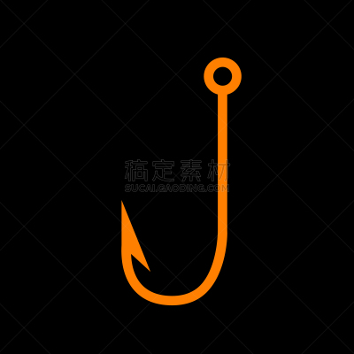 鱼钩,标志,计算机图标,橙色,商务,钢铁,细毛纤维,设备用品,蜘蛛网,剪影
