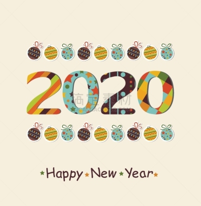 背景,新年前夕,2020,季节,概念,创造力,图像,绘画插图,垂直画幅