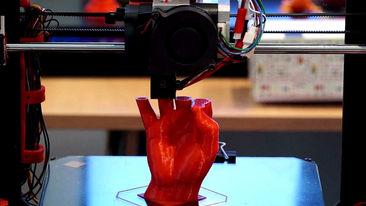 3D打印机在工作中