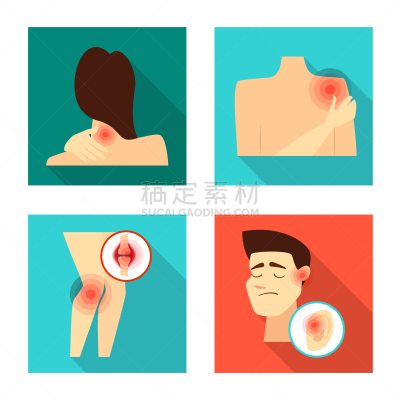 分离着色,损坏的,标志,人造物,Disk,身体受伤,生病,收集,骨折