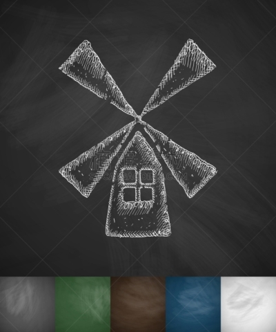 木制,磨坊,农业,传统,乡村,风,黑板,图像,面粉