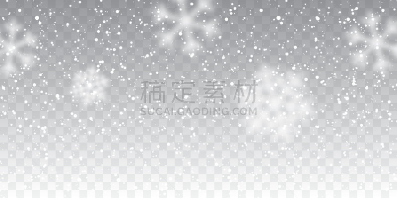 雪,绘画插图,透明,雪花,矢量,背景,寒冷,贺卡,圣诞装饰物