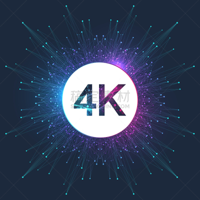 4k分辨率,高雅,符号,矢量,高清格式,计算机图标,抽象,超声波,渐变背景,电视机