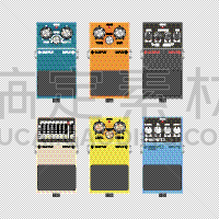 盒子,吉他效果踏板,金属,踏板,技术,图像,设备用品,矢量,跺,写实