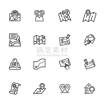方向,图标集,分界线,进出港显示牌,背景分离,简单,模板,细的,位置,著名景点