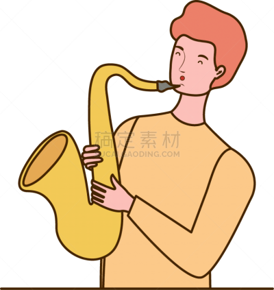 萨克斯,白色背景,青年男人,管弦乐队,爵士乐队,乐队,交响乐团,风,传统节日,设备用品