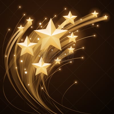 图像特效,闪亮的,黄金,星形,活力,空的,暗色,背景分离,华贵,尾巴