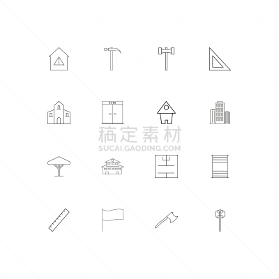 直的,建筑业,计算机图标,建筑体,房屋,斧,三角板,工业,豪宅,矢量