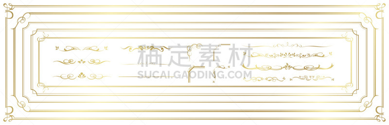 边框,华丽的,矢量,黄金,菜单,线条,贺卡,华贵,布置