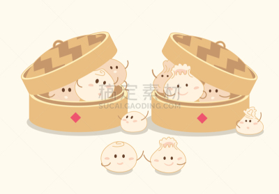 可爱的,小圆面包,蒸锅,手,传统,热,背景分离,食品,蒸菜,餐馆