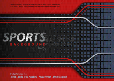 abstract red-black background in sport design
