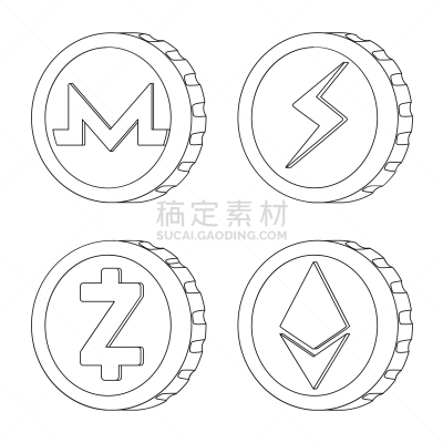 计算机图标,分离着色,银行业,轮廓,商务,波纹,设计,收集