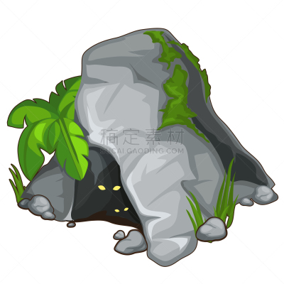 动物,石头,洞穴,看风景,人,室内,暗色,黑色,幻想,冒险