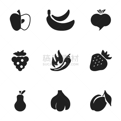 数字9,水果,符号,蔬菜,素食,热,清新,环境,食品,辣椒粉