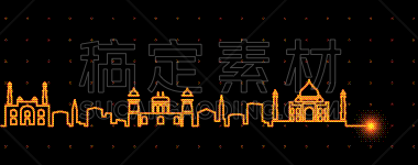 光,阿格拉,城市天际线,长时间曝光,亚洲,事件,暗色,心电图,热情,图像