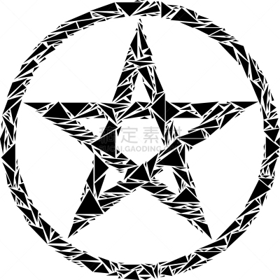 三角形,抽象拼贴画,星形,秘密,多样,见神论,奖,哥特式风格,恶魔