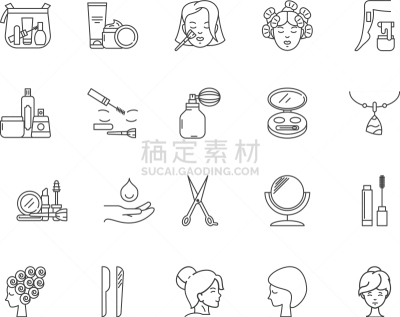 轮廓,美,标志,计算机图标,成一排,面具,直的,毛巾,女人,布置