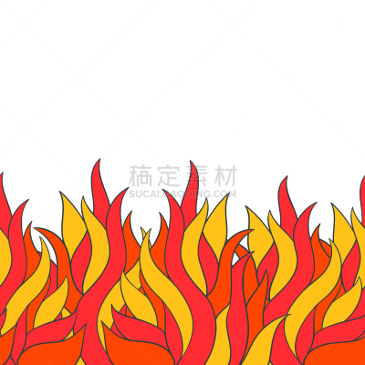 乱画,火焰,国境线,高雅,气候,热,大篝火,背景分离,橙色,四方连续纹样