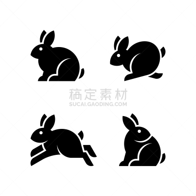 品牌名称,兔子,复活节,艺术,无人,绘画插图,符号,卡通,现代,白色