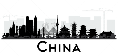 城市天际线,黑白图片,上海,重庆,旅行者,非都市风光,地形,剪影