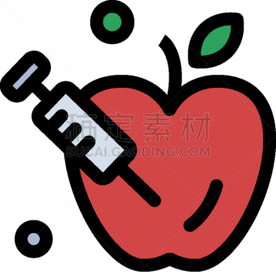 科学,苹果,彩色图片,平坦的,计算机图标,科学家,水果,落下
