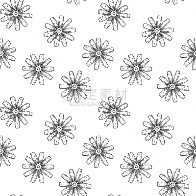 草图,绘画插图,甘菊,四方连续纹样,矢量,高雅,动物手,背景分离,药,纺织品