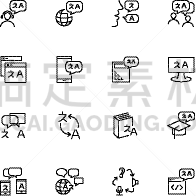 文字,图标集,线条,电子邮件,细的,培训课,计算机软件,印度尼西亚,图形界面,轮廓