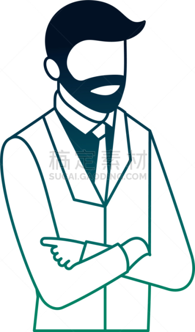 男商人,商务,肖像,双臂交叉,成年的,络腮胡子,商务人士,人,男人,形状