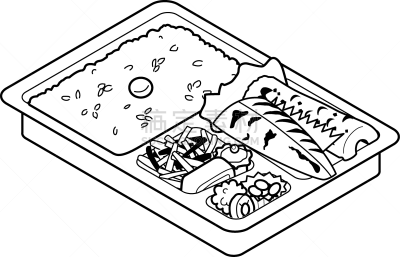 鲭鱼,格子烤肉,天麸罗,午餐盒,筑洼,肉,海产,外卖食品,野餐,膳食