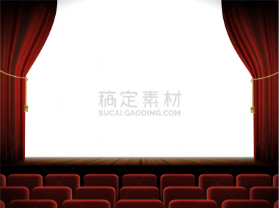 白色,椅子,舞台,投影屏幕,开演时间,红色,事件,窗帘,扶手椅,首次公演