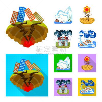 天气,发狂的,图标,云,雪,强风,暴风雨,大风雪,骨折,下雪