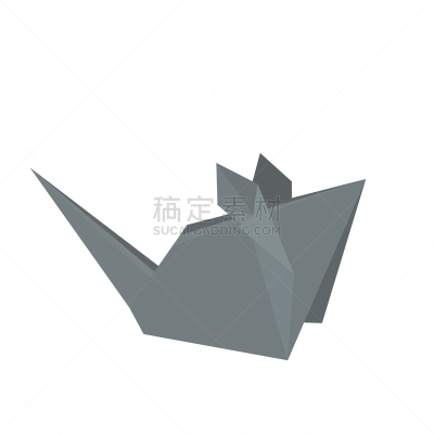 polygonal a mouse 3d paper