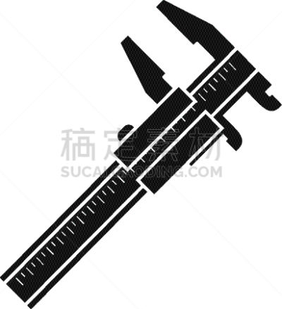 卡规,极简构图,计算机图标,高雅,不锈钢,测量工具,工程师,技术,建筑业,钢铁