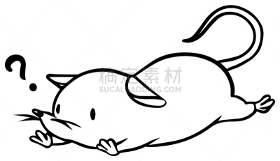 矢量,鼠,绘画插图,动物研究,科学实验,十二生肖,哺乳纲,动物,实验大白鼠,问号