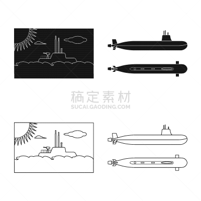军用船,品牌名称,分离着色,技术,海洋,船,布置,收集,设计