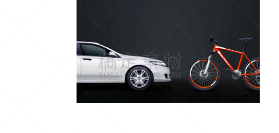 bicycle and car 01