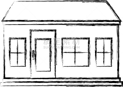 exterior house isolated icon