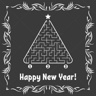 贺卡,新年,三角形,形状,概念,不确定,秘密,复古,解决,挑战